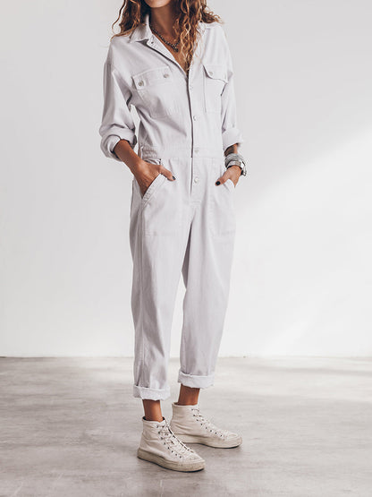 JUMPSUIT WITH BUTTON CLOSURE