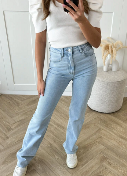 WIDE LEG JEANS BLUE