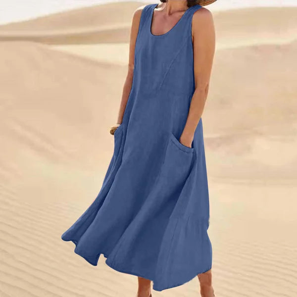 LUXURY LINEN DRESS