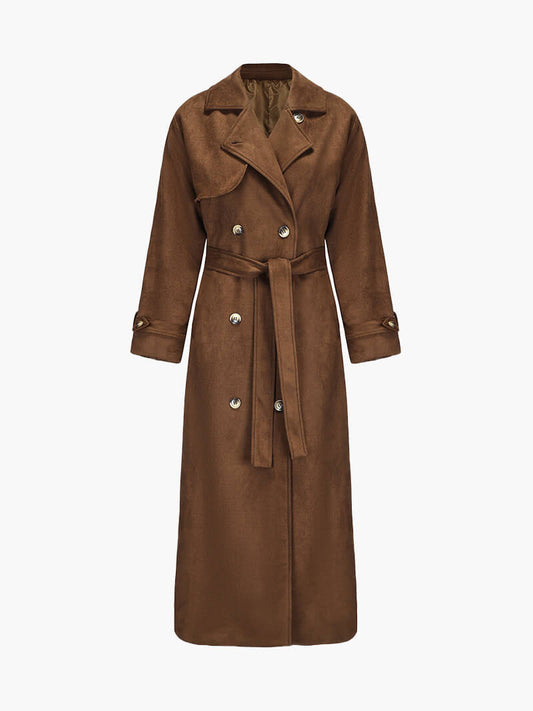 Ivy | faux suede Trenchcoat