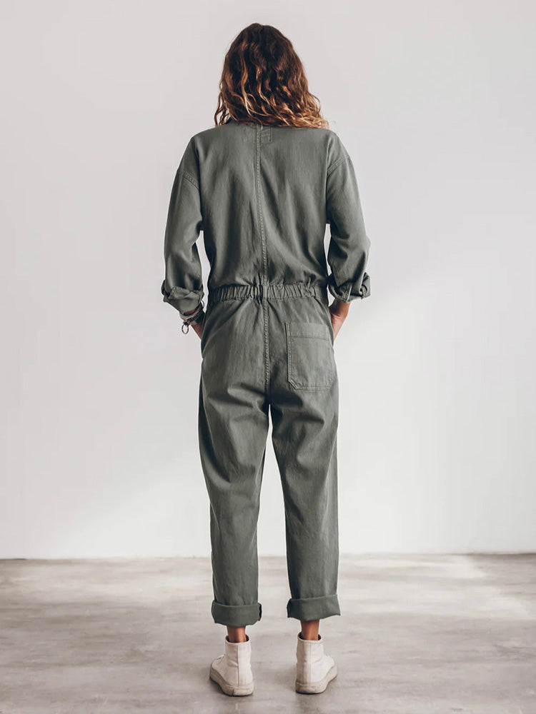 JUMPSUIT WITH BUTTON CLOSURE