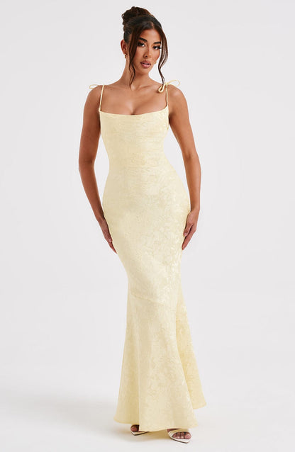 WHITNEY MAXI DRESS - LEMON