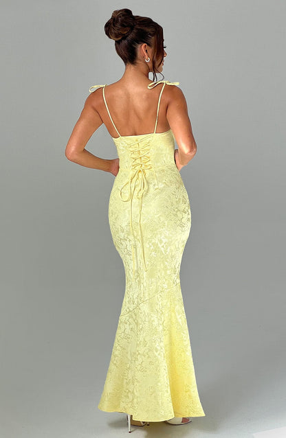 WHITNEY MAXI DRESS - LEMON